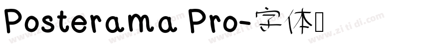 Posterama Pro字体转换